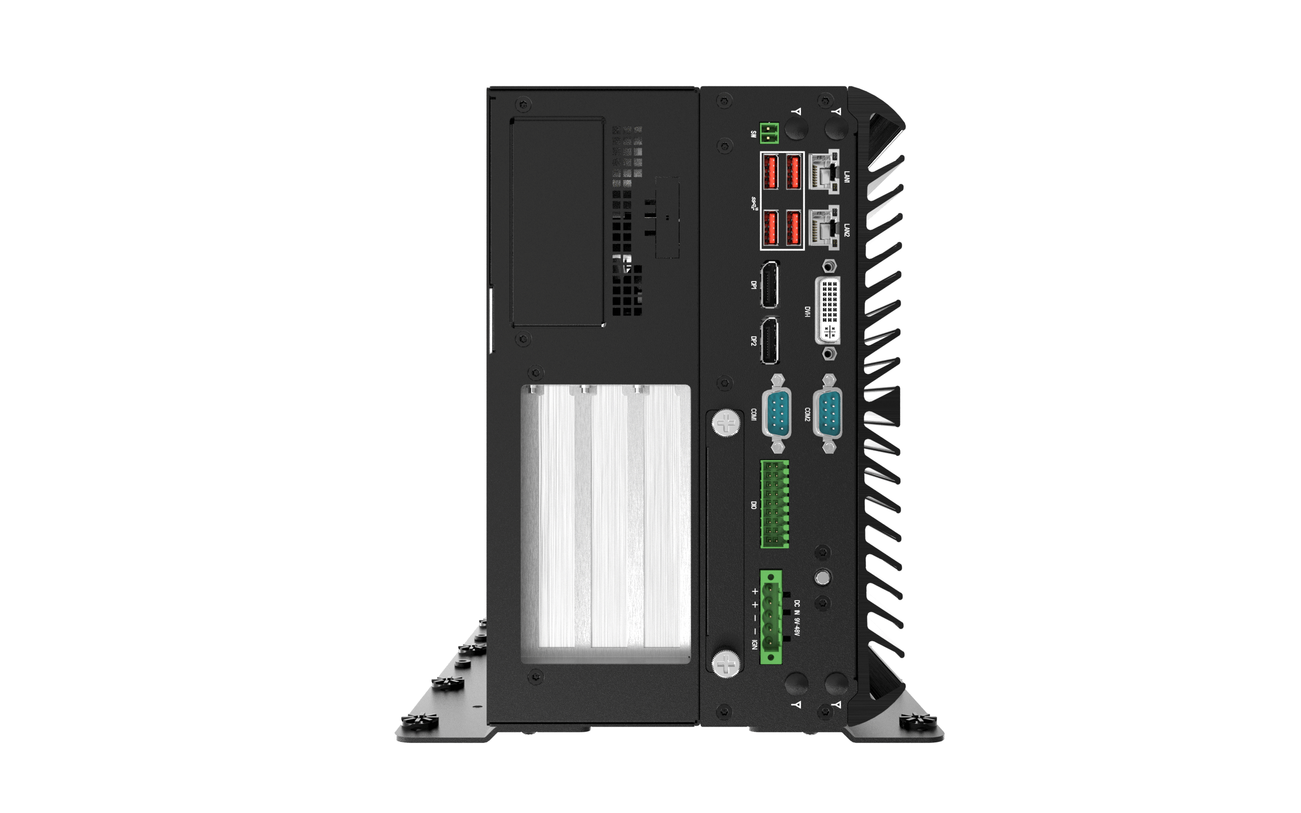 VCO-6000-RPL-3-2PWR Machine Vision Computer w/ LGA 1700 for Intel 12/13/14th Gen CPU & R680E PCH, 3x PCIe, 3x Expansion Slots, 2x Power Input