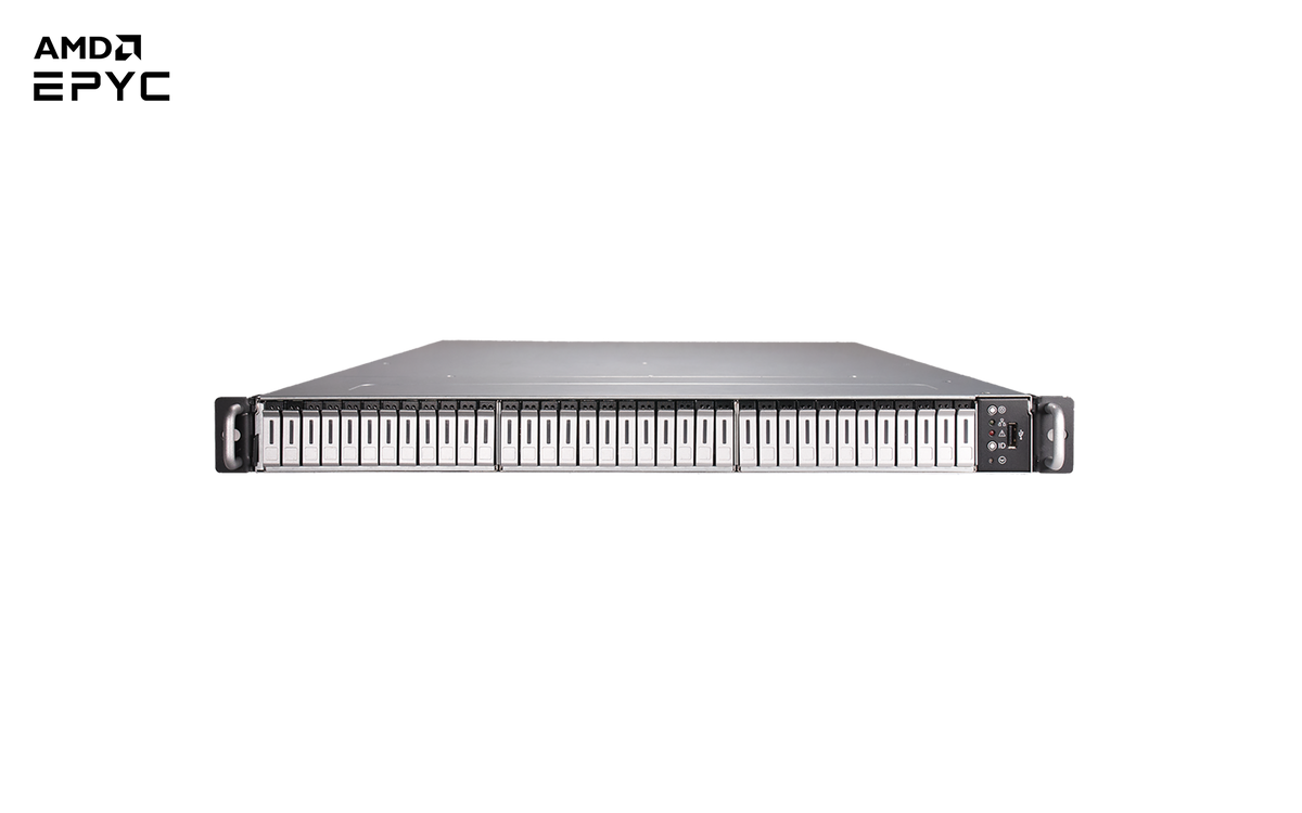 FlacheSAN1N36M-UR 1U 36 BAYS NF1 NVMe 2ND GEN AMD EPYC 850W