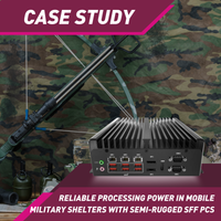 Reliable Processing Power in Mobile Military Shelters with Premio’s Semi-Rugged Small Form Factor Computer