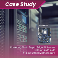 Powering Short Depth Edge AI Servers with an AMD ATX Industrial Motherboard