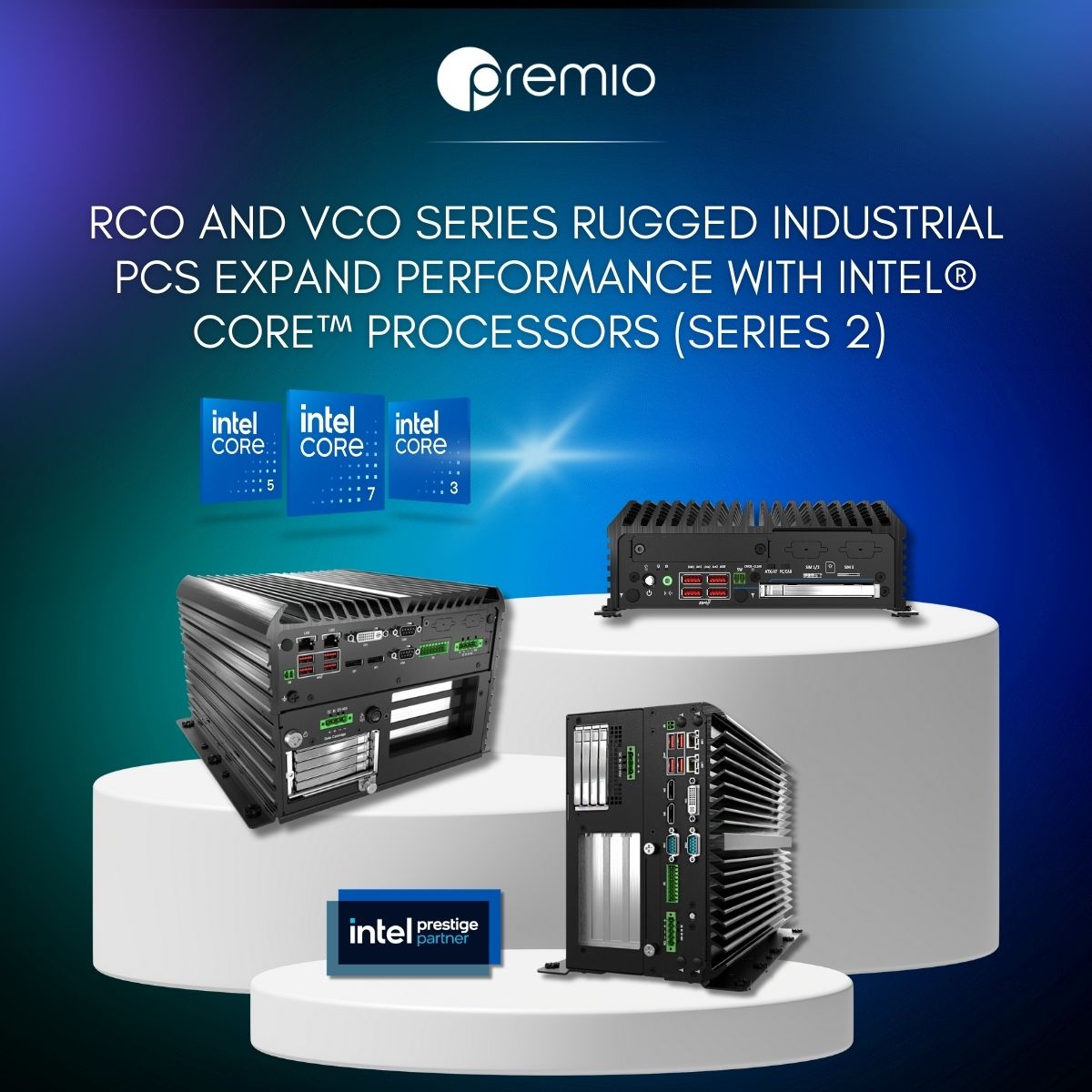 Premio Inc. Expands RCO and VCO Series Ruggedized Industrial PCs with
