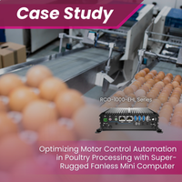 Optimizing Motor Control Automation in Poultry Processing with Super-Rugged Fanless Mini Computer