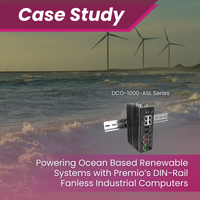 Powering Ocean Based Renewable Systems with Premio’s DIN-Rail Fanless Industrial Computers