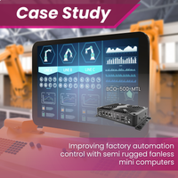 Improving factory automation control with semi rugged fanless mini computers