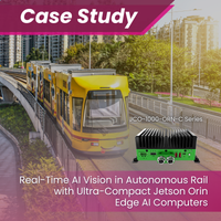 Real-Time AI Vision in Lightweight Autonomous Rail Systems with Jetson Orin Edge AI Computers