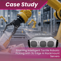 Enabling Intelligent Tactile Robotic Picking with 3U Edge AI Rackmount Servers