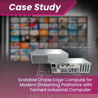 Scalable Onsite Edge Compute for Modern Streaming Platforms with Premio’s Fanned Industrial Computer