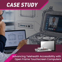 Advancing Telehealth Accessibility in Remote Environments with Open Frame Touchscreen Computers