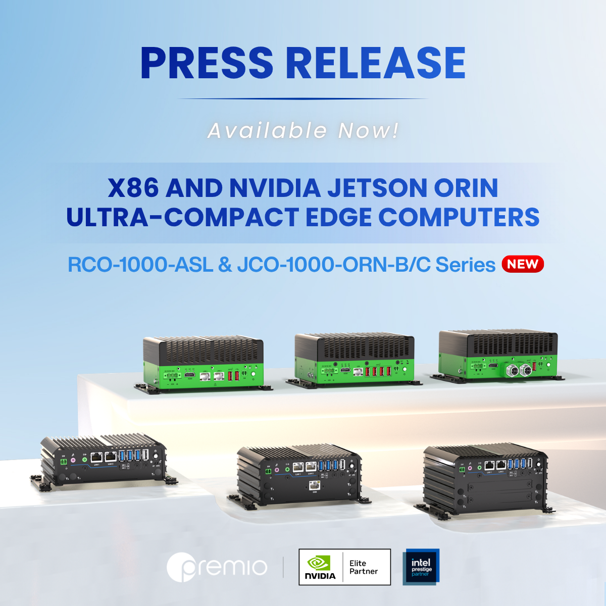 Premio Launches Ultra-Compact Rugged Edge PCs with Intel Atom® x7000 P ...
