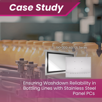 Ensuring Washdown Reliability in Bottling Lines with Stainless Steel Panel PCs with Industrial HMI Control