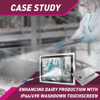 Enhancing Dairy Production by Implementing Stainless Steel IP66/69K Washdown Touchscreen Computers