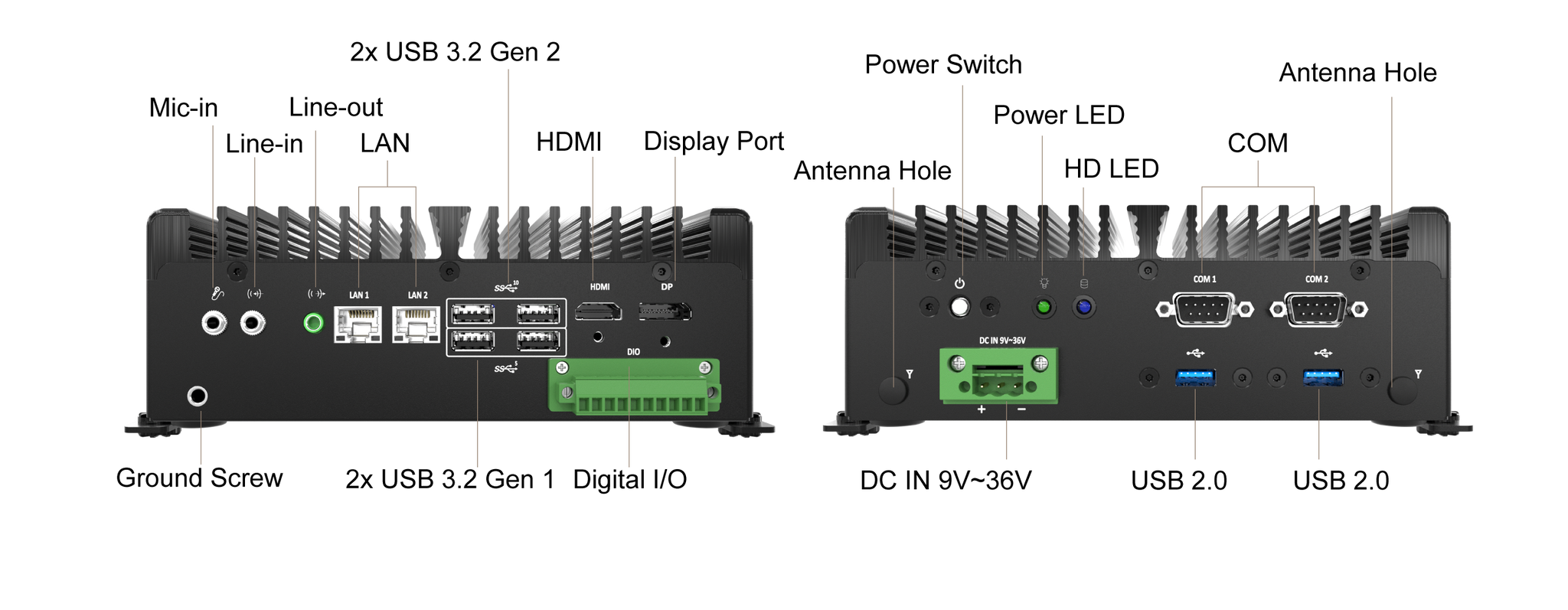BCO-1000-ADLN-B_3L Fanless Mini Computer with Intel® IoTG N97