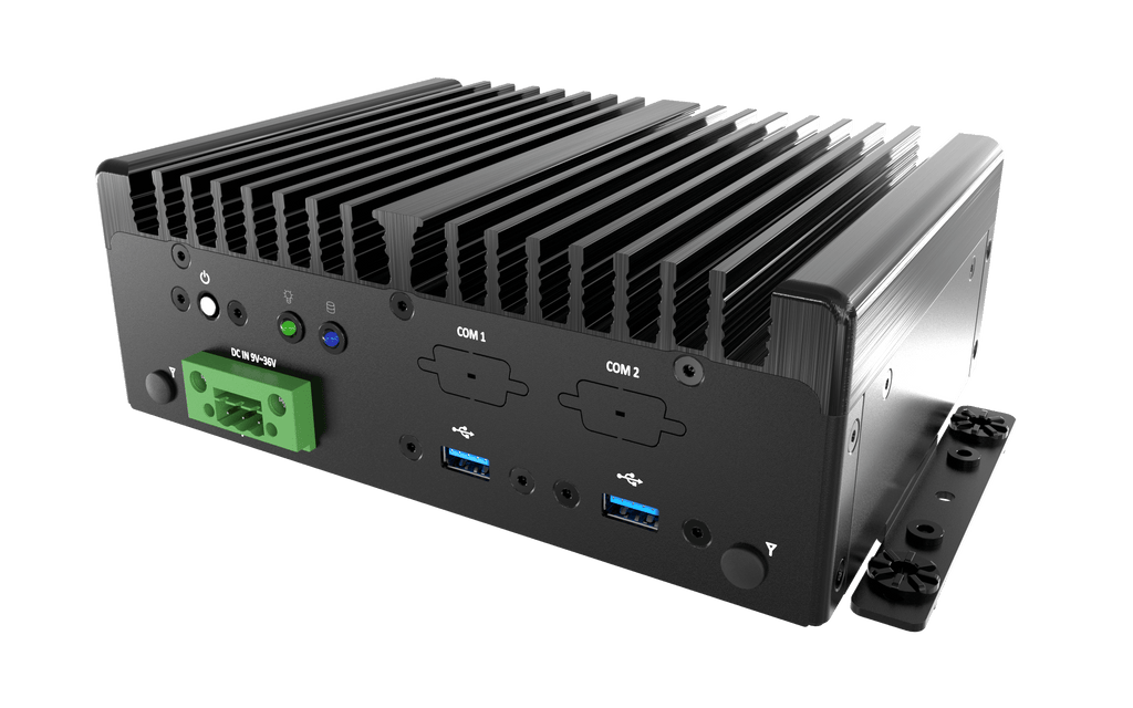 BCO-1000-ADLN-2LAN Fanless Mini Computer with 12th Gen Intel® IoTG N97 Processor, 1x DP, 1x HDMI, 2x COM, 2x LAN, 1x 2.5