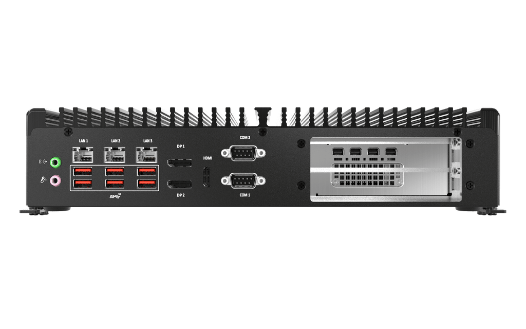 BCO-6000-RPL Industrial Computer with 12th/13th Gen Intel® IoTG Processor, 2x DP, 1x HDMI, 2x COM, 3x LAN, 1x PCIe x16 (or 2x PCIe x8) Expansion