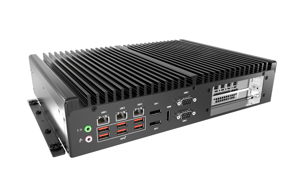 BCO-6000-RPL Industrial Computer with 12th/13th Gen Intel® IoTG Processor, 2x DP, 1x HDMI, 2x COM, 3x LAN, 1x PCIe x16 (or 2x PCIe x8) Expansion