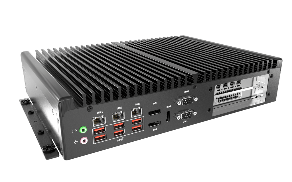 BCO-6000-RPL Industrial Computer with 12th/13th Gen Intel® IoTG Processor, 2x DP, 1x HDMI, 2x COM, 3x LAN, 1x PCIe x16 (or 2x PCIe x8) Expansion