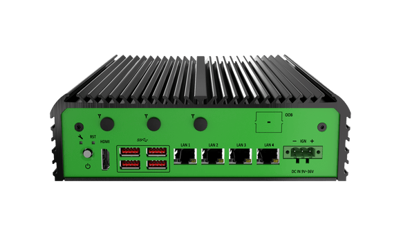 JCO-3000-ORN-B_4L Mid-Range AI Edge Computer with NVIDIA Jetson Orin™ NX/NANO, 4x LAN