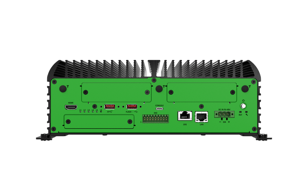 JCO-6000-ORN-B_4EBIO High Performance AI Edge Computer with NVIDIA Jetson AGX Orin™, 4x EDGEBoost I/O Support