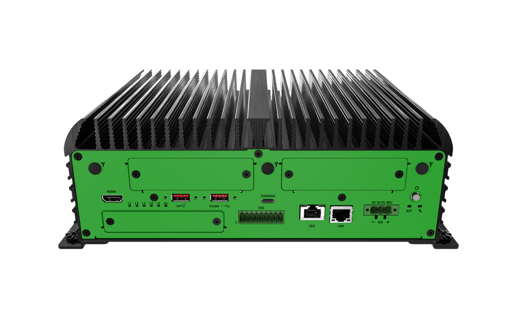 JCO-6000-ORN-B_4EBIO High Performance AI Edge Computer with NVIDIA Jetson AGX Orin™, 4x EDGEBoost I/O Support