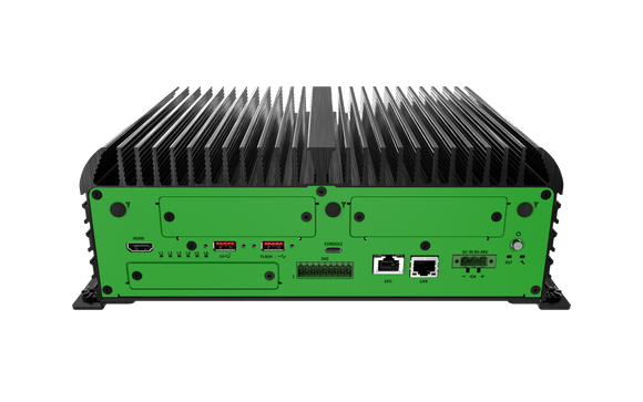 JCO-6000-ORN-B_4EBIO High Performance AI Edge Computer with NVIDIA Jetson AGX Orin™, 4x EDGEBoost I/O Support