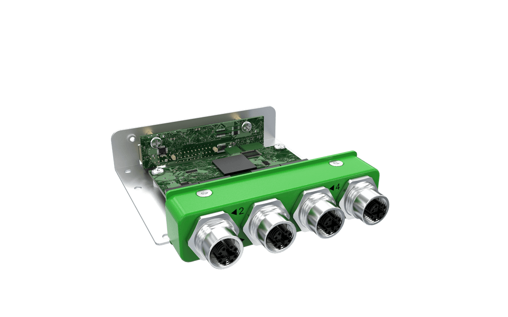 EBIO-4ETH-M12-J EDGEBoost I/O Module with 4x LAN M12 Ports