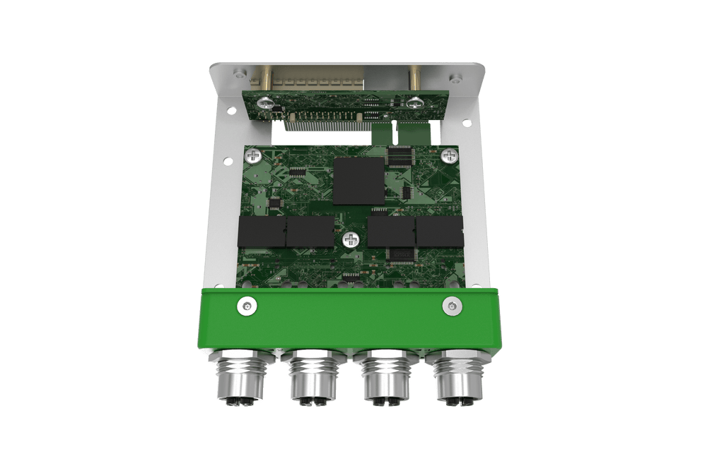 EBIO-4ETH-M12-J EDGEBoost I/O Module with 4x LAN M12 Ports