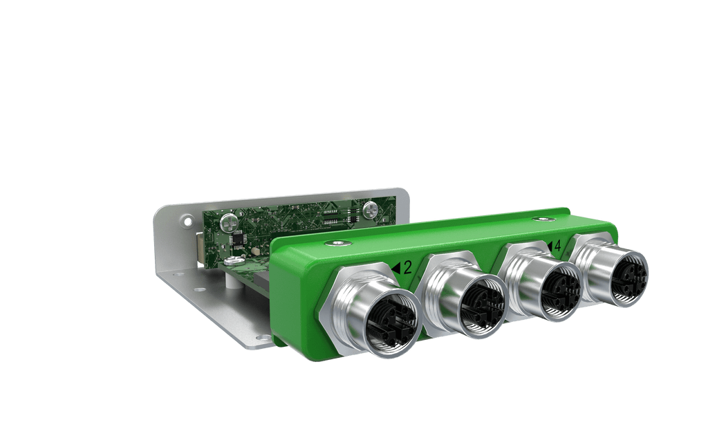 EBIO-4ETH-M12-J EDGEBoost I/O Module with 4x LAN M12 Ports