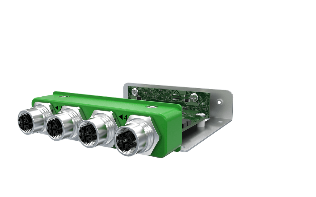 EBIO-4ETH-M12-J EDGEBoost I/O Module with 4x LAN M12 Ports