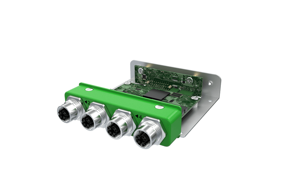 EBIO-4ETH-M12-J EDGEBoost I/O Module with 4x LAN M12 Ports