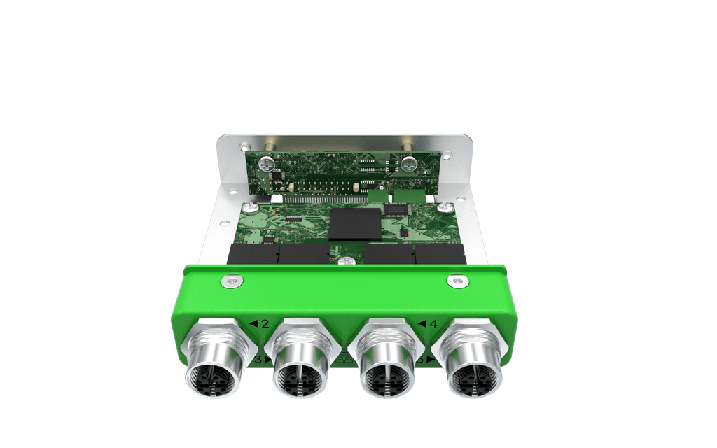 EBIO-4ETH-M12-J EDGEBoost I/O Module with 4x LAN M12 Ports