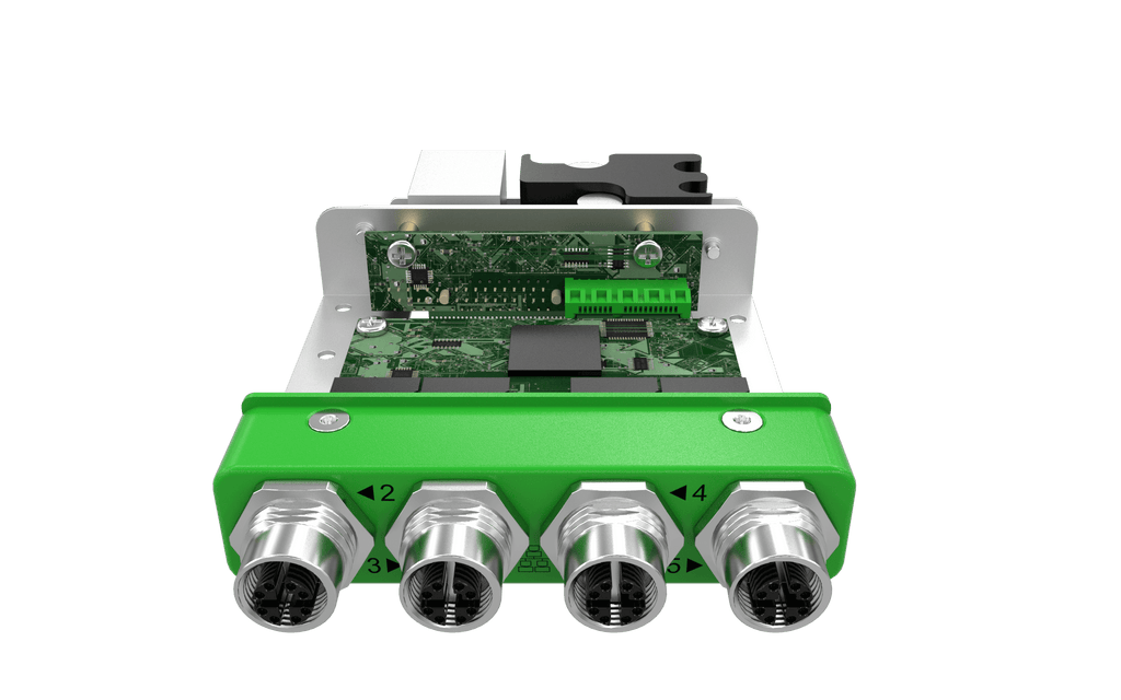 EBIO-4ETH-POE-M12-J EDGEBoost I/O Module with 4x PoE M12 Ports