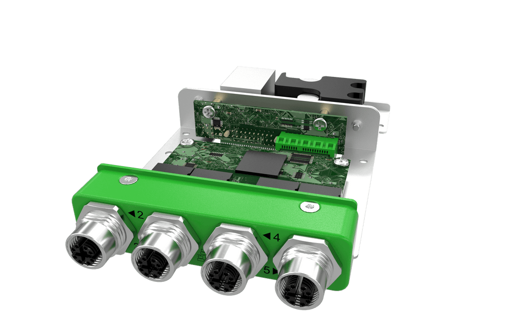 EBIO-4ETH-POE-M12-J EDGEBoost I/O Module with 4x PoE M12 Ports