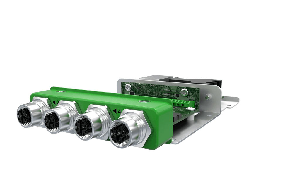 EBIO-4ETH-POE-M12-J EDGEBoost I/O Module with 4x PoE M12 Ports