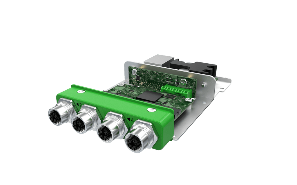 EBIO-4ETH-POE-M12-J EDGEBoost I/O Module with 4x PoE M12 Ports