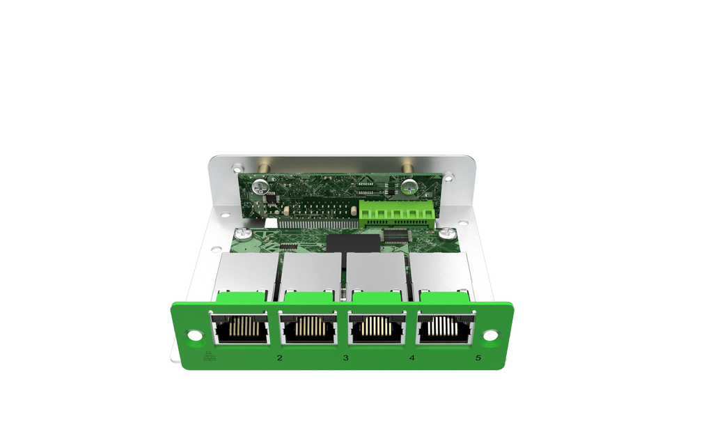 EBIO-4ETH-J EDGEBoost I/O Module with 4x LAN Ports