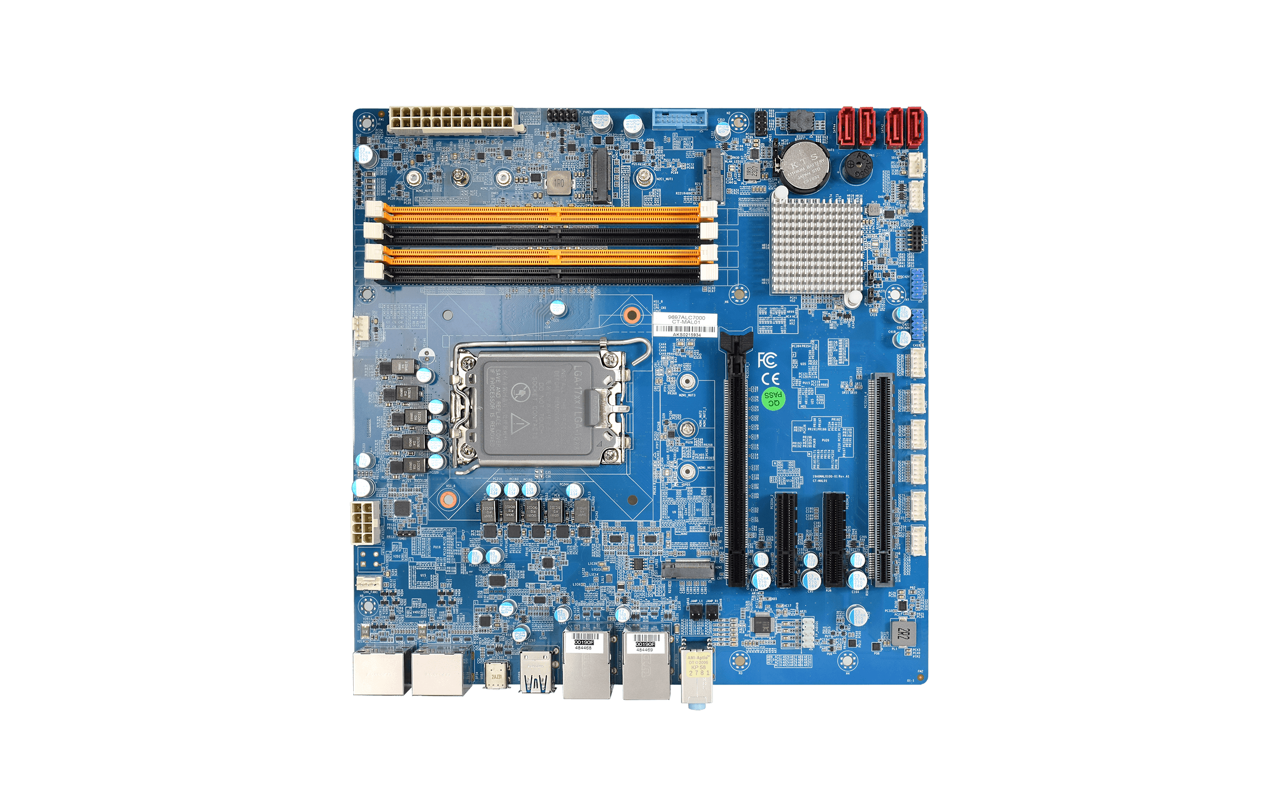 CT-MRL01 MicroATX Industrial Motherboard with LGA 1700 Socket supporting 12/13/14th Gen Intel® Core™ i3/i5/i7/i9 Processor, Q670E