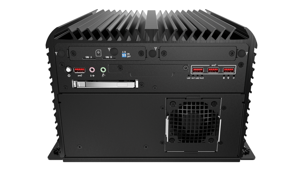 RCO-6000-RPL-4N-1E AI Edge Inference Computer w/ LGA 1700 for Intel 12/13th Gen CPU & R680E PCH, 4 Bay U.2 7mm NVMe, 1x PCIe Expansion, Hardware RAID Option