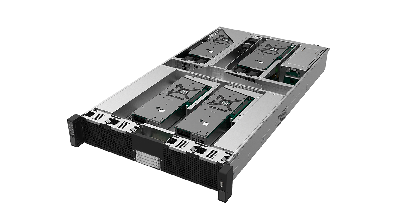 GS206G-UN 2U AMD EPYC Server with 6 GPUs and 6 NVMe 2200W HRP GS206G-UN 2U AMD EPYC Server with 6 GPUs and 6 NVMe 2200W HRP