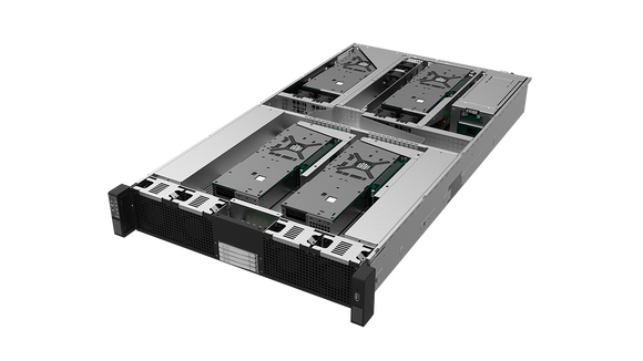 GS206G-UN 2U AMD EPYC Server with 6 GPUs and 6 NVMe 2200W HRP