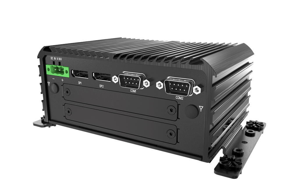 RCO-1000-EHL-20 Fanless Mini Computer with Intel® Celeron® J6413 Processor, 2x DP, 2x COM, 1x 2.5