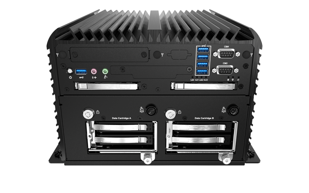 RCO-6000-CFL-4NS AI Edge Inference Computer with LGA 1151 for 9th Gen Intel®  CPU & Q370 PCH, 4x U.2 15mm NVMe, Software RAID
