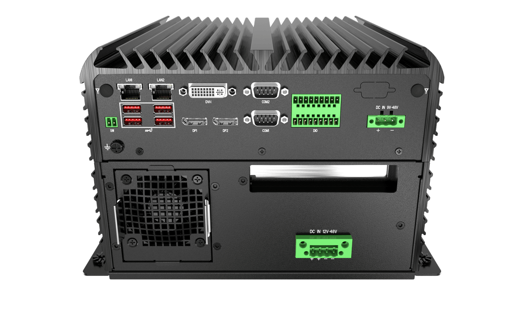RCO-6000-CFL-4NH AI Edge Inference Computer with LGA 1151 for 9th Gen Intel®  CPU & Q370 PCH, 4x U.2 15mm NVMe, Hardware RAID