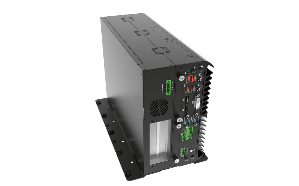 VCO-6122C-2PWR AI Edge Inference Computer With 9th Gen Intel® Core™ Processor, Q370 PCH, 2x PCI/PCIe Expansions, 24V Power For GPU